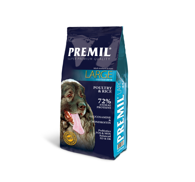 premil large pasja hrana za srednje in velike pse