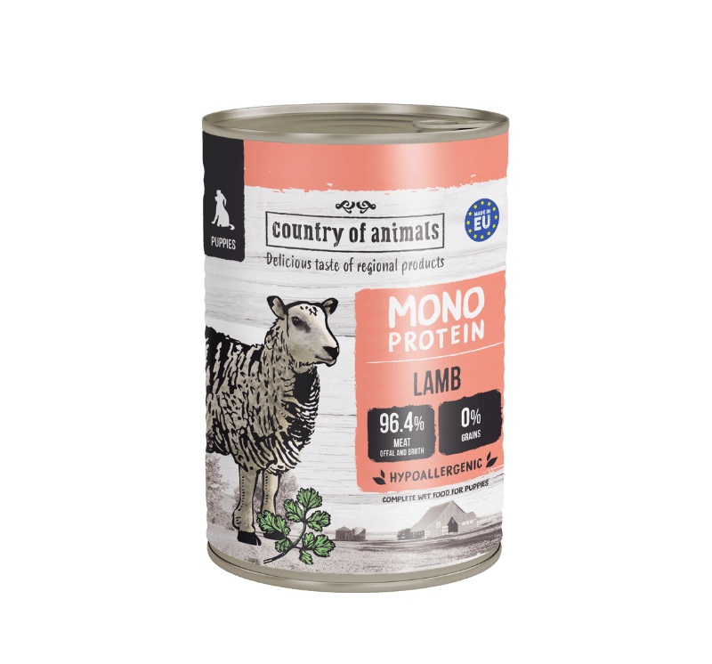 Jagnjetina monoproteinska mokra hrana za pasje mladiče