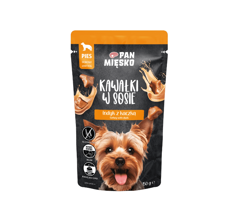 MOKRA HRANA ZA ODRASLE PSE - PURAN Z RACO - KOŠČKI V OMAKI (1)