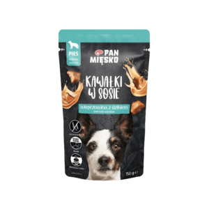 MOKRA HRANA ZA ODRASLE PSE - svinjina z divjim prašičem - KOŠČKI V OMAKI