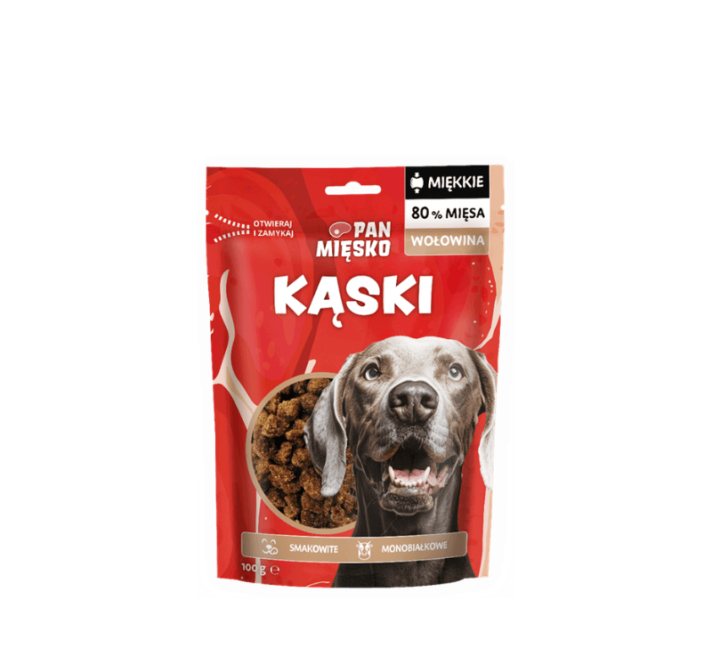 Mehki koščki – govedina | monoproteinski mesni priboljški za pse