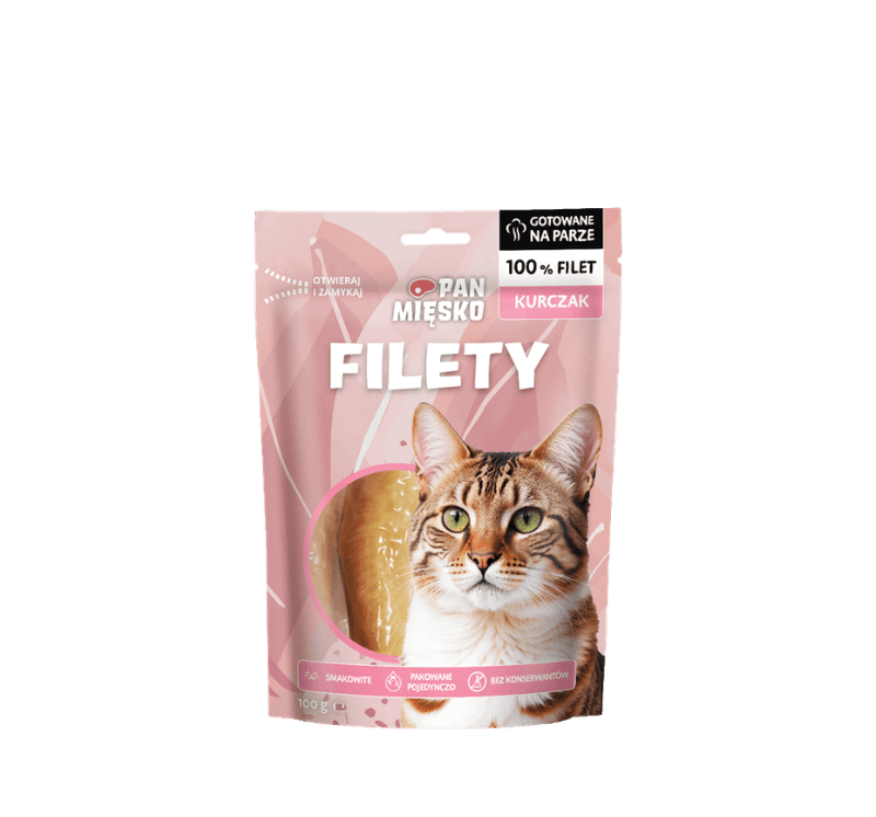 Piščančji fileji monoproteinski mesni priboljški za mačke