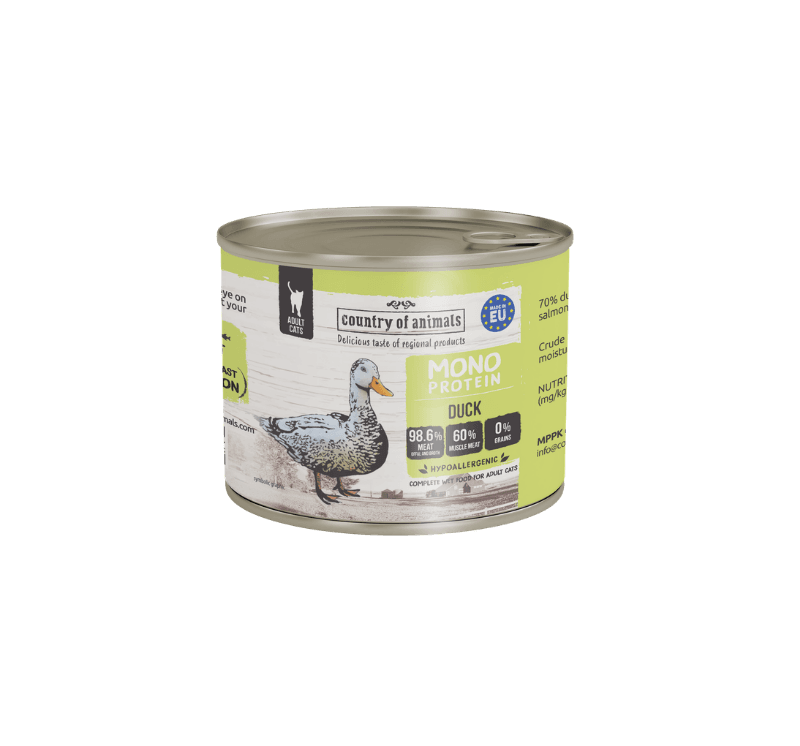 Račka monoproteinska hipoalergena mokra hrana za mačke