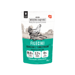 Piščančji file s tuno hipoalergena pašteta za odrasle mačke